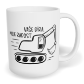 Hrnek klasický malý s vlastním potiskem - Vaše díra, moje radost