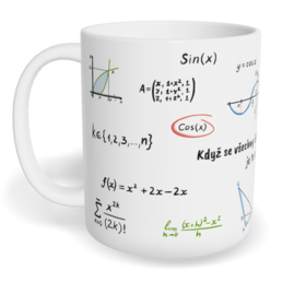 Hrnek klasický malý s vlastním potiskem - Matematika