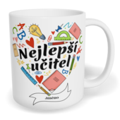Hrnek klasický malý s vlastním potiskem - Nejlepší učitel