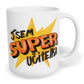 Hrnek klasický malý s vlastním potiskem - Super učitelka