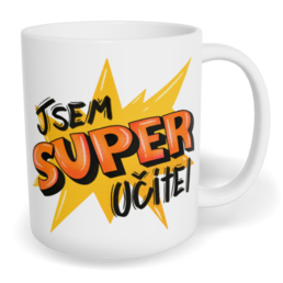 Hrnek klasický malý s vlastním potiskem - Super učitel