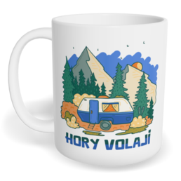 Hrnek klasický malý s vlastním potiskem - Hory volají