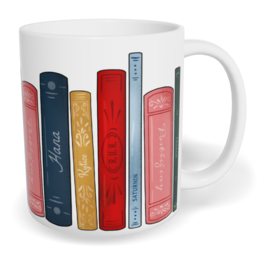 Hrnek klasický malý s vlastním potiskem - Knihovna