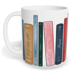 Hrnek klasický malý s vlastním potiskem - Knihovna