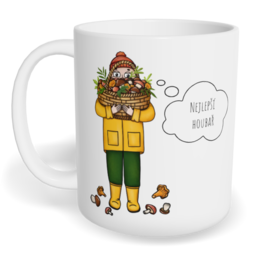 Hrnek klasický malý s vlastním potiskem - Nejlepší houbař