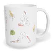 Hrnek klasický malý s vlastním potiskem - Jóga