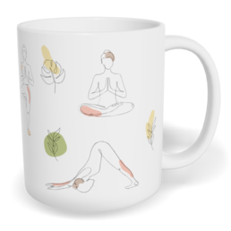 Hrnek klasický malý s vlastním potiskem - Jóga