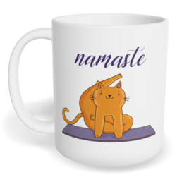 Hrnek klasický malý s vlastním potiskem - Namaste