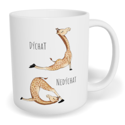 Hrnek klasický malý s vlastním potiskem - Dýchat, nedýchat