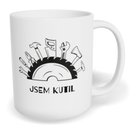 Hrnek klasický malý s vlastním potiskem - Kutil