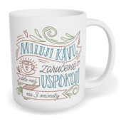 Hrnek klasický malý s vlastním potiskem - Miluji kávu
