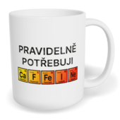 Hrnek klasický malý s vlastním potiskem - Potřebuji kofein