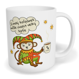 Hrnek klasický malý s vlastním potiskem - Kašpárek