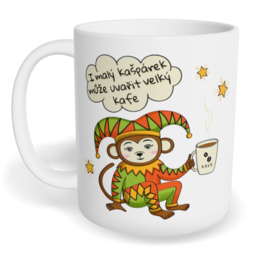 Hrnek klasický malý s vlastním potiskem - Kašpárek