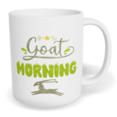 Hrnek klasický malý s vlastním potiskem - Goat morning