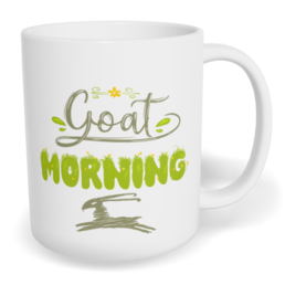 Hrnek klasický malý s vlastním potiskem - Goat morning