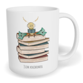 Hrnek klasický malý s vlastním potiskem - Jsem knihomol