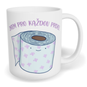 Hrnek klasický malý s vlastním potiskem - Jsem pro každou prdel
