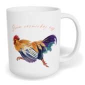 Hrnek klasický malý s vlastním potiskem - Jsem vesnickej typ kohout
