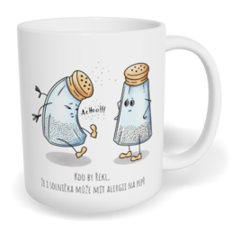 Hrnek klasický malý s vlastním potiskem - Alergie