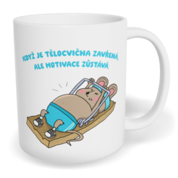 Hrnek klasický malý s vlastním potiskem - Pastička na myši