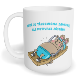 Hrnek klasický malý s vlastním potiskem - Pastička na myši