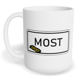 Hrnek klasický malý s vlastním potiskem - Dycky most