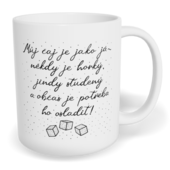 Hrnek klasický malý s vlastním potiskem - Můj čaj