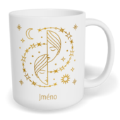 Hrnek klasický malý s vlastním potiskem - Znamení zvěrokruhu Blíženci