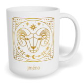 Hrnek klasický malý s vlastním potiskem - Znamení zvěrokruhu Beran