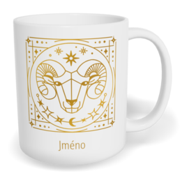 Hrnek klasický malý s vlastním potiskem - Znamení zvěrokruhu Beran