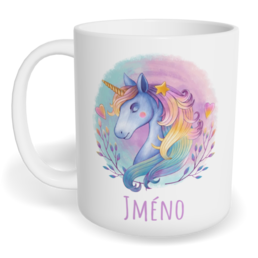 Hrnek klasický malý s vlastním potiskem - Jednorožec 2