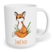 Hrnek klasický malý s vlastním potiskem - Liška