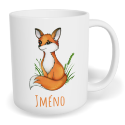 Hrnek klasický malý s vlastním potiskem - Liška