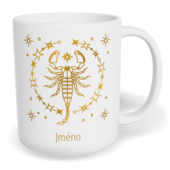Hrnek klasický malý s vlastním potiskem - Znamení zvěrokruhu Štír