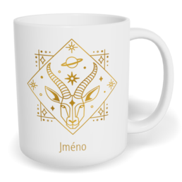 Hrnek klasický malý s vlastním potiskem - Znamení zvěrokruhu Kozoroh