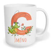 Hrnek klasický malý s vlastním potiskem - Jméno C