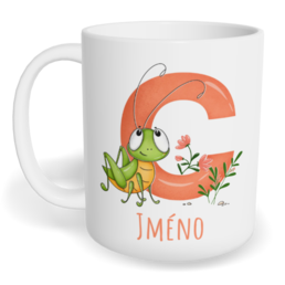 Hrnek klasický malý s vlastním potiskem - Jméno C