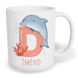 Hrnek klasický malý s vlastním potiskem - Jméno D
