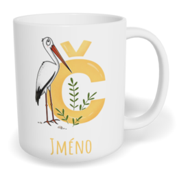 Hrnek klasický malý s vlastním potiskem - Jméno Č