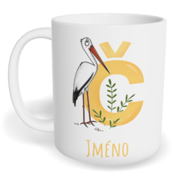 Hrnek klasický malý s vlastním potiskem - Jméno Č