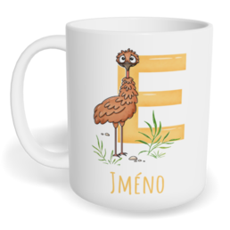 Hrnek klasický malý s vlastním potiskem - Jméno E
