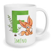 Hrnek klasický malý s vlastním potiskem - Jméno F