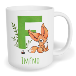 Hrnek klasický malý s vlastním potiskem - Jméno F