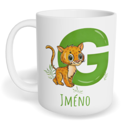 Hrnek klasický malý s vlastním potiskem - Jméno G