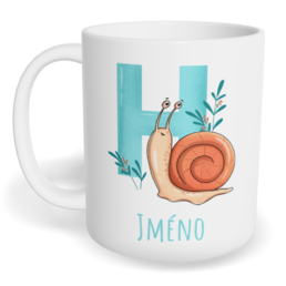 Hrnek klasický malý s vlastním potiskem - Jmého H