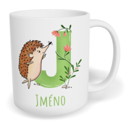 Hrnek klasický malý s vlastním potiskem - Jméno J