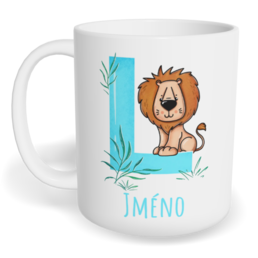 Hrnek klasický malý s vlastním potiskem - Jméno L