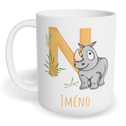 Hrnek klasický malý s vlastním potiskem - Jméno N