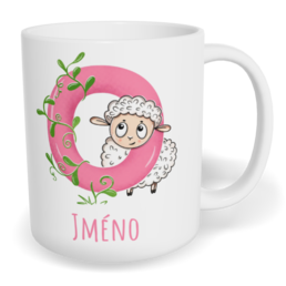 Hrnek klasický malý s vlastním potiskem - Jméno O